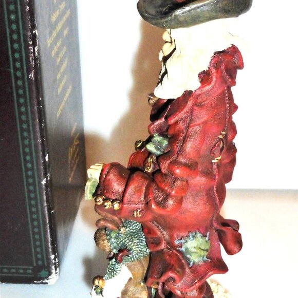 1996 FOLK ART SANTA Boyds Collection The FIRST Global Business Man Style #28002 - Picture 2 of 5